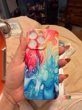 Colorful Swirl Protective Phone Case - Multicolor